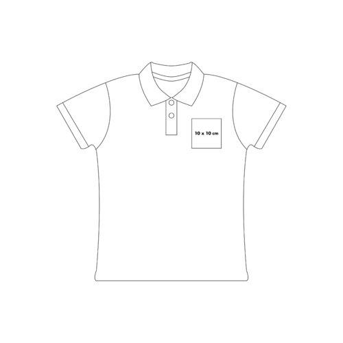 Pikétröja i bomull med korta ärmar och knappslå.