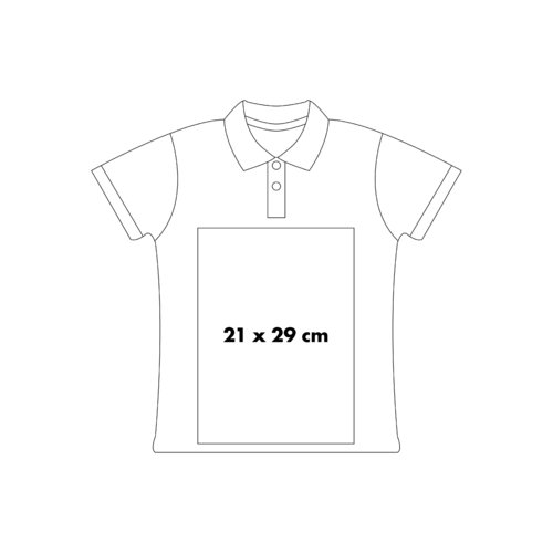 Pikétröja i bomull med kort knappslå.