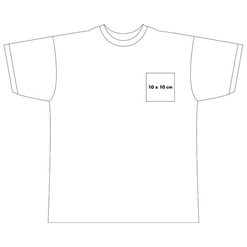 T-shirt i bomull med korta ärmar och rund hals.