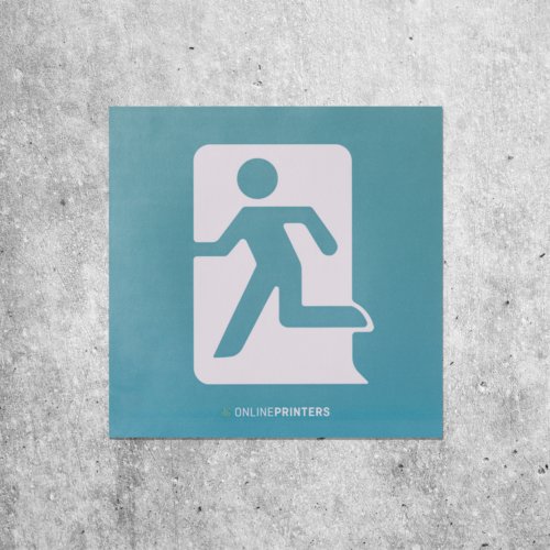 Reflekterande klistermärke i kvadratisk form.