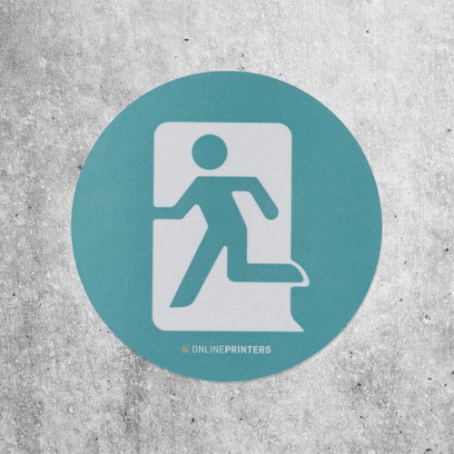 Reflekterande rund dekal.