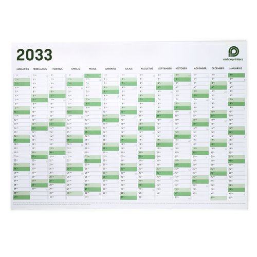 Väggkalender, B2 2