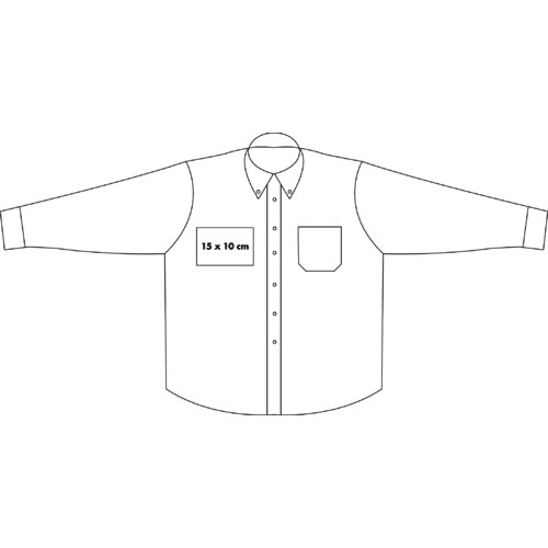 Oxford tygskjorta för män med långa ärmar.